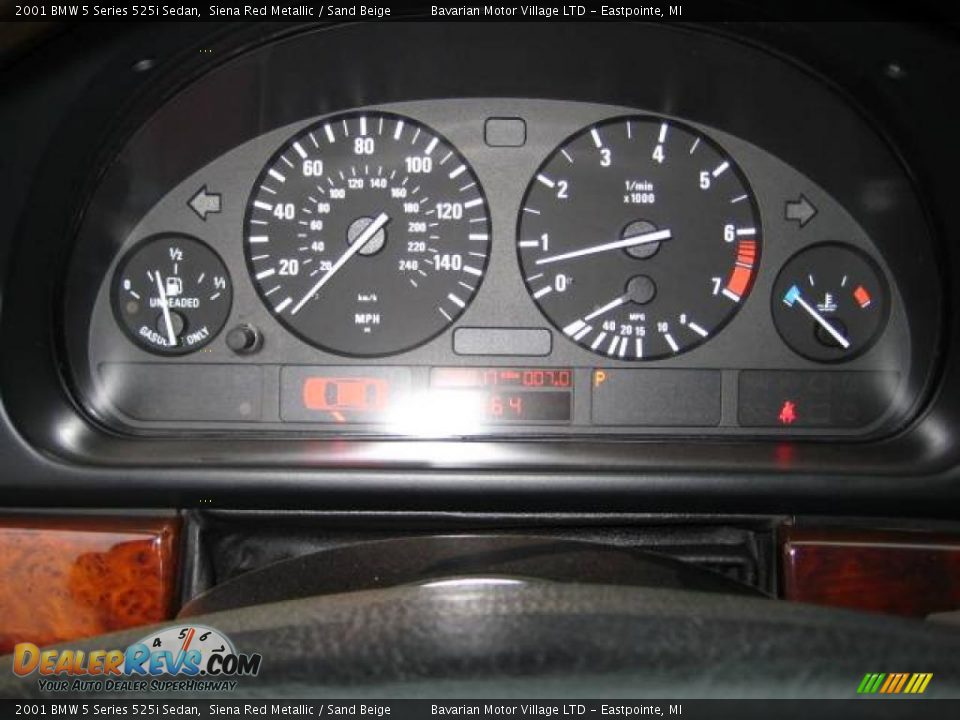 2001 BMW 5 Series 525i Sedan Siena Red Metallic / Sand Beige Photo #21