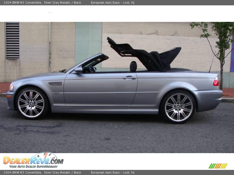 2004 BMW M3 Convertible Silver Grey Metallic / Black Photo #14