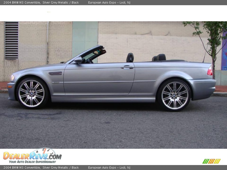 2004 BMW M3 Convertible Silver Grey Metallic / Black Photo #16