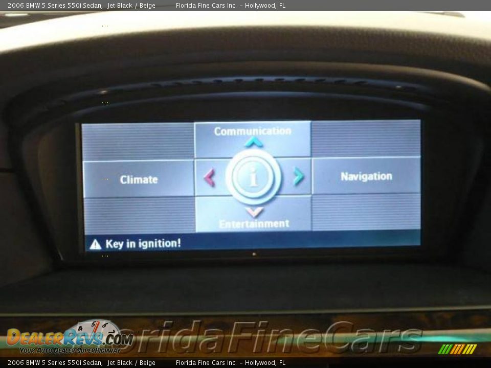 2006 BMW 5 Series 550i Sedan Jet Black / Beige Photo #19