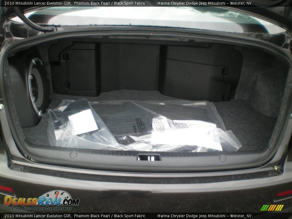 2010 Mitsubishi Lancer Evolution GSR Phantom Black Pearl / Black Sport Fabric Photo #13