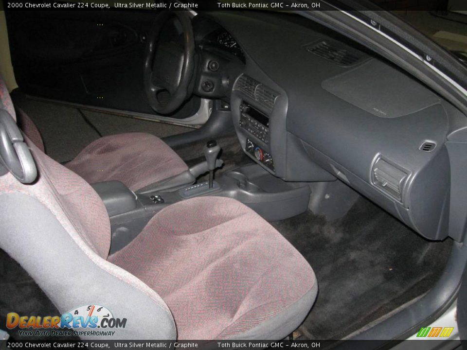 2000 Chevrolet Cavalier Z24 Coupe Ultra Silver Metallic / Graphite Photo #15