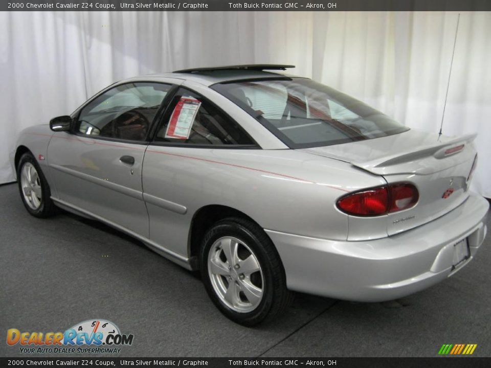 2000 Chevrolet Cavalier Z24 Coupe Ultra Silver Metallic / Graphite Photo #18