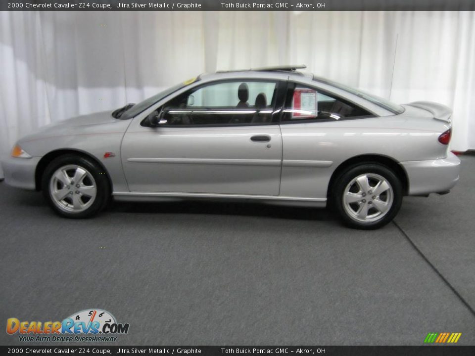 2000 Chevrolet Cavalier Z24 Coupe Ultra Silver Metallic / Graphite Photo #19