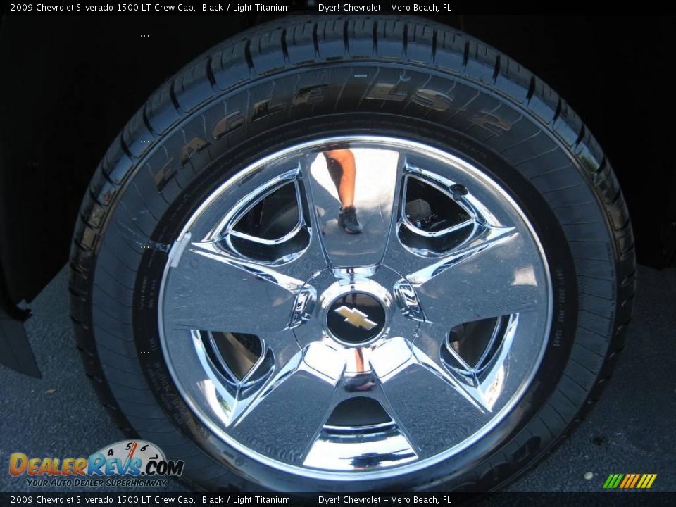 2009 Chevrolet Silverado 1500 LT Crew Cab Black / Light Titanium Photo #2