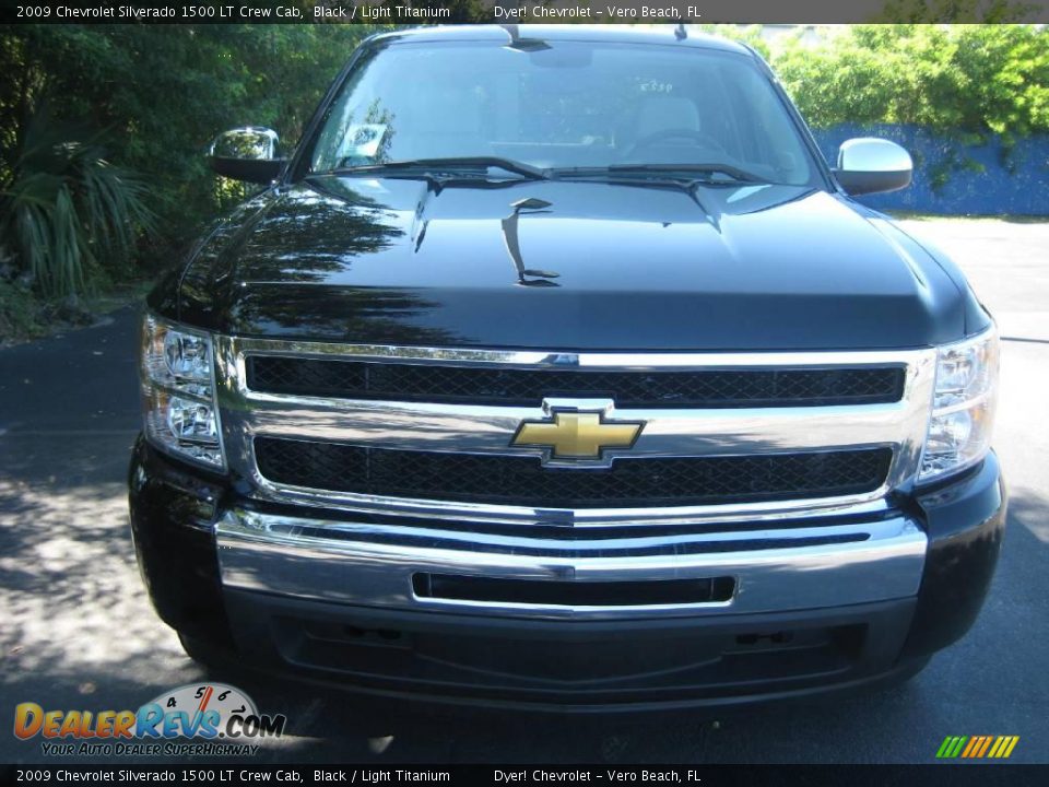 2009 Chevrolet Silverado 1500 LT Crew Cab Black / Light Titanium Photo #6
