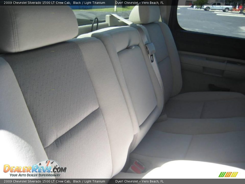2009 Chevrolet Silverado 1500 LT Crew Cab Black / Light Titanium Photo #10