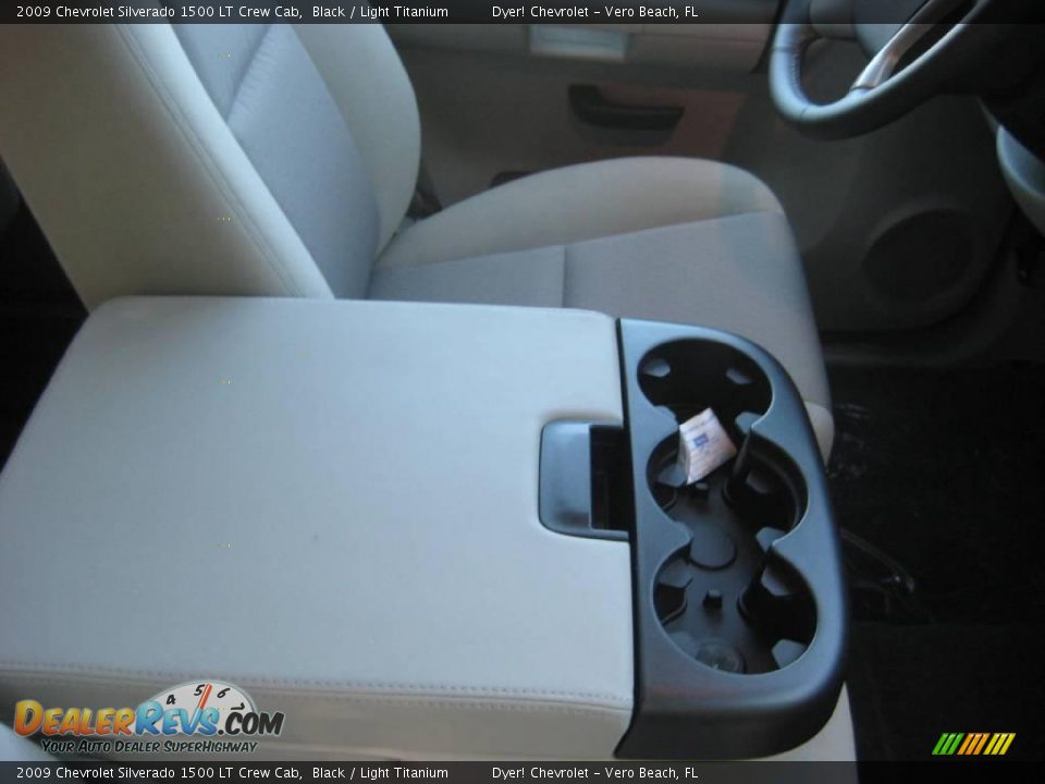 2009 Chevrolet Silverado 1500 LT Crew Cab Black / Light Titanium Photo #11