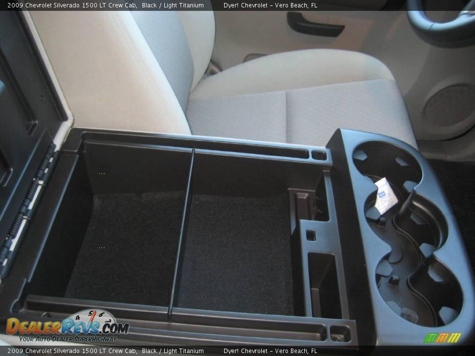 2009 Chevrolet Silverado 1500 LT Crew Cab Black / Light Titanium Photo #12