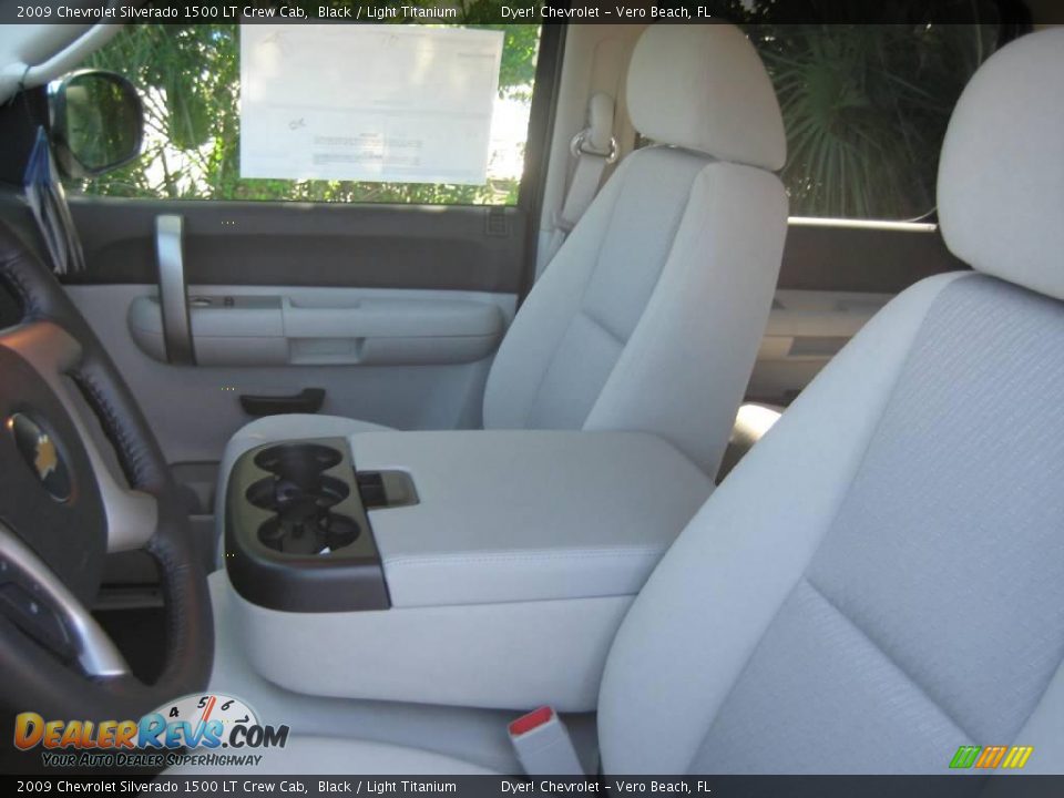 2009 Chevrolet Silverado 1500 LT Crew Cab Black / Light Titanium Photo #14