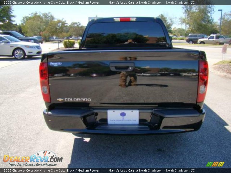 2006 Chevrolet Colorado Xtreme Crew Cab Black / Medium Pewter Photo #7