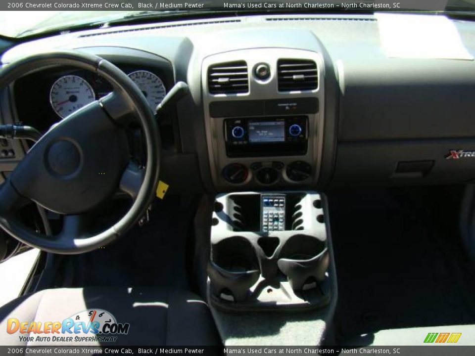 2006 Chevrolet Colorado Xtreme Crew Cab Black / Medium Pewter Photo #13