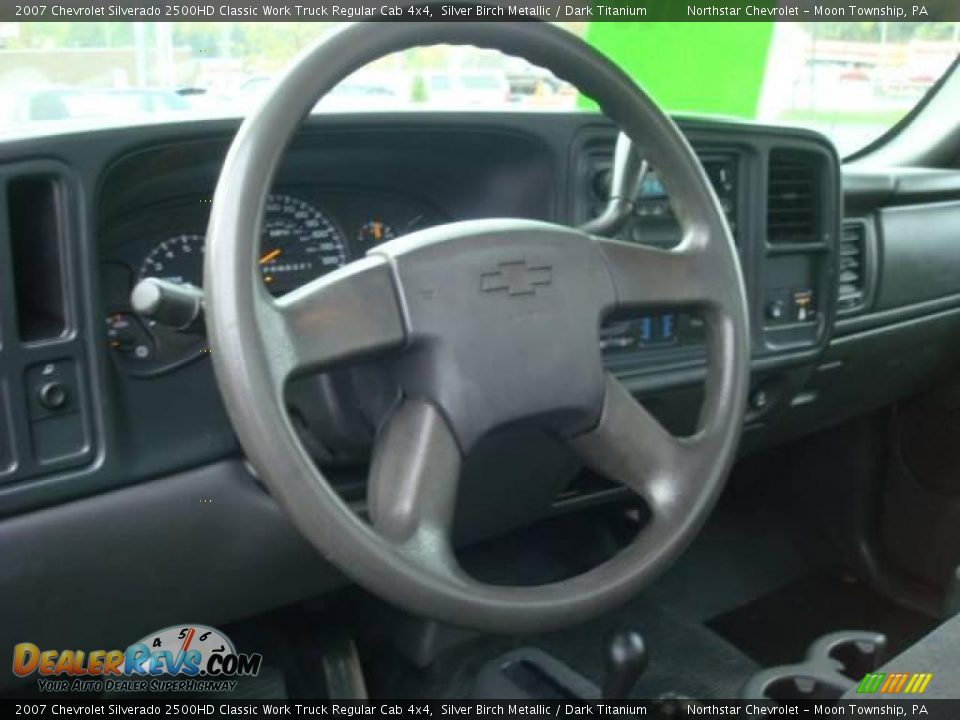 2007 Chevrolet Silverado 2500HD Classic Work Truck Regular Cab 4x4 Silver Birch Metallic / Dark Titanium Photo #12