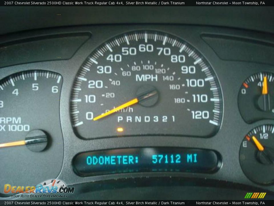 2007 Chevrolet Silverado 2500HD Classic Work Truck Regular Cab 4x4 Silver Birch Metallic / Dark Titanium Photo #20