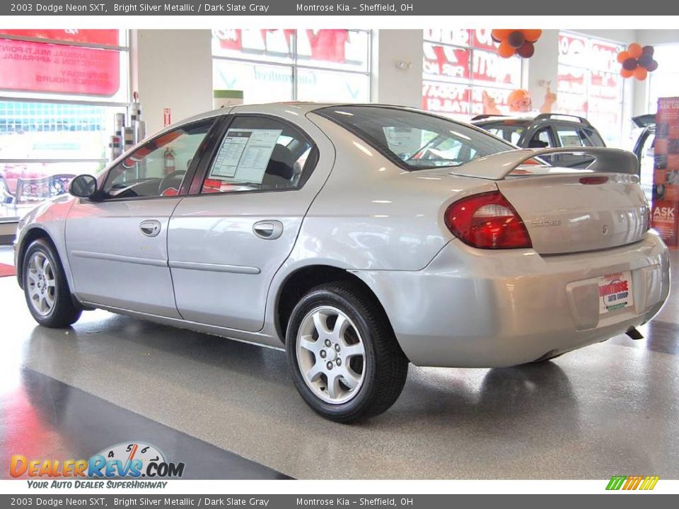 2003 Dodge Neon SXT Bright Silver Metallic / Dark Slate Gray Photo #4