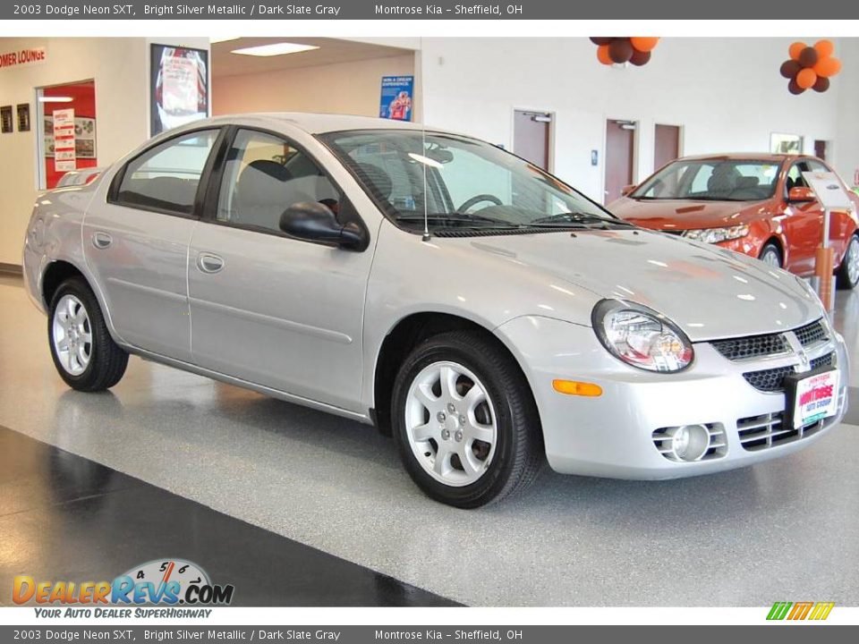 2003 Dodge Neon SXT Bright Silver Metallic / Dark Slate Gray Photo #5