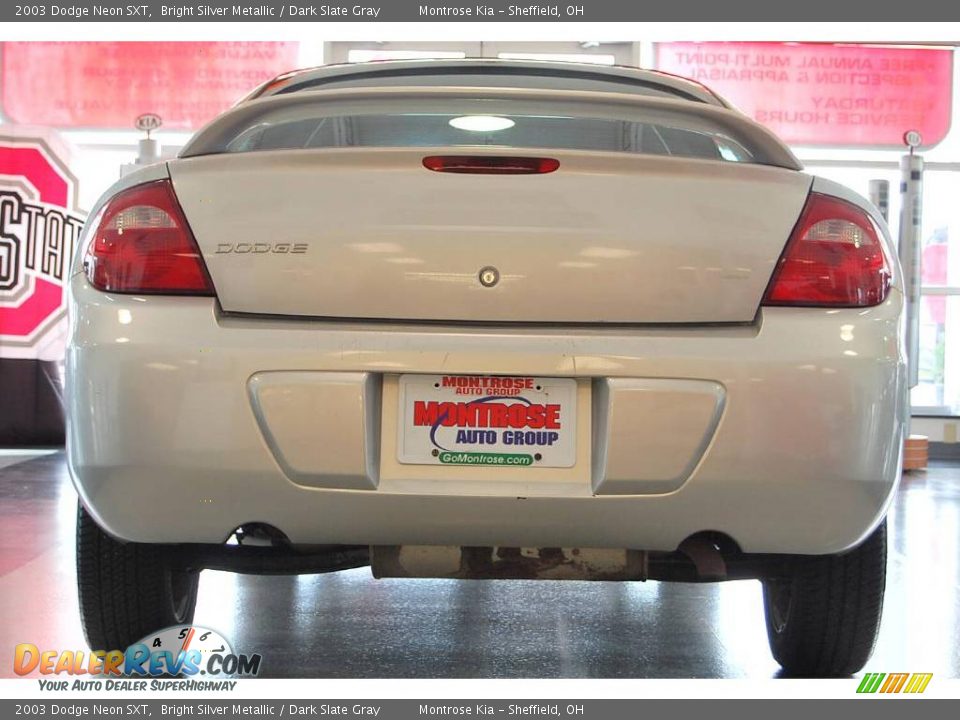 2003 Dodge Neon SXT Bright Silver Metallic / Dark Slate Gray Photo #7