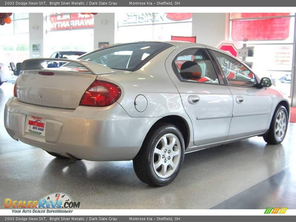 2003 Dodge Neon SXT Bright Silver Metallic / Dark Slate Gray Photo #8