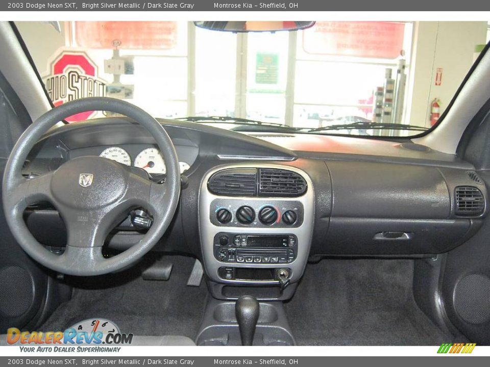 2003 Dodge Neon SXT Bright Silver Metallic / Dark Slate Gray Photo #12