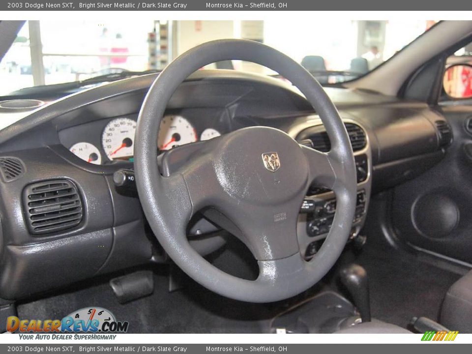 2003 Dodge Neon SXT Bright Silver Metallic / Dark Slate Gray Photo #13