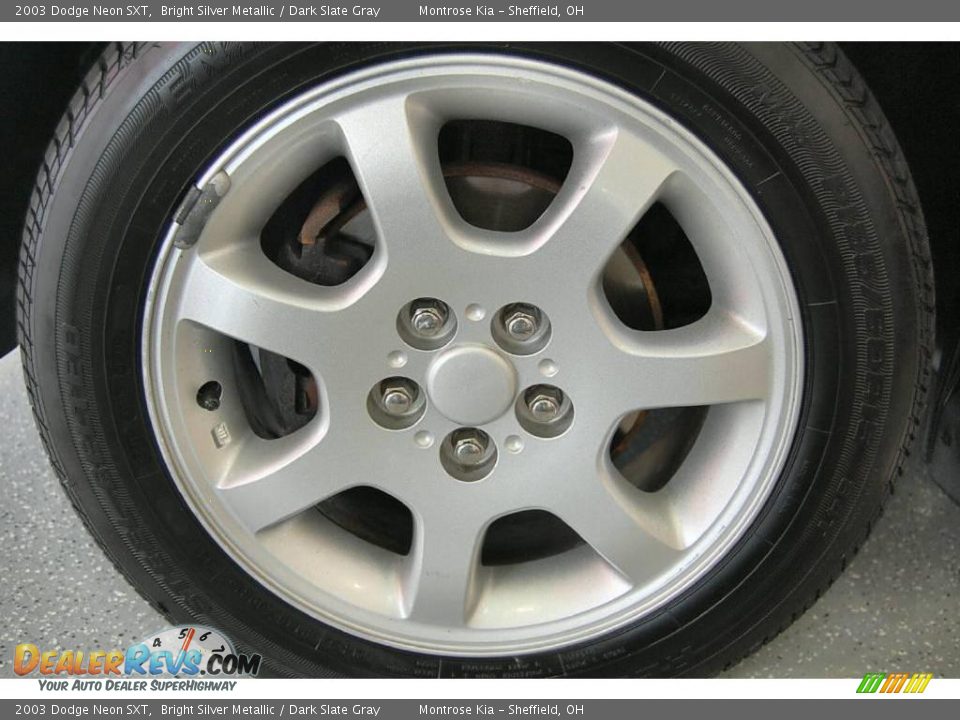 2003 Dodge Neon SXT Bright Silver Metallic / Dark Slate Gray Photo #23