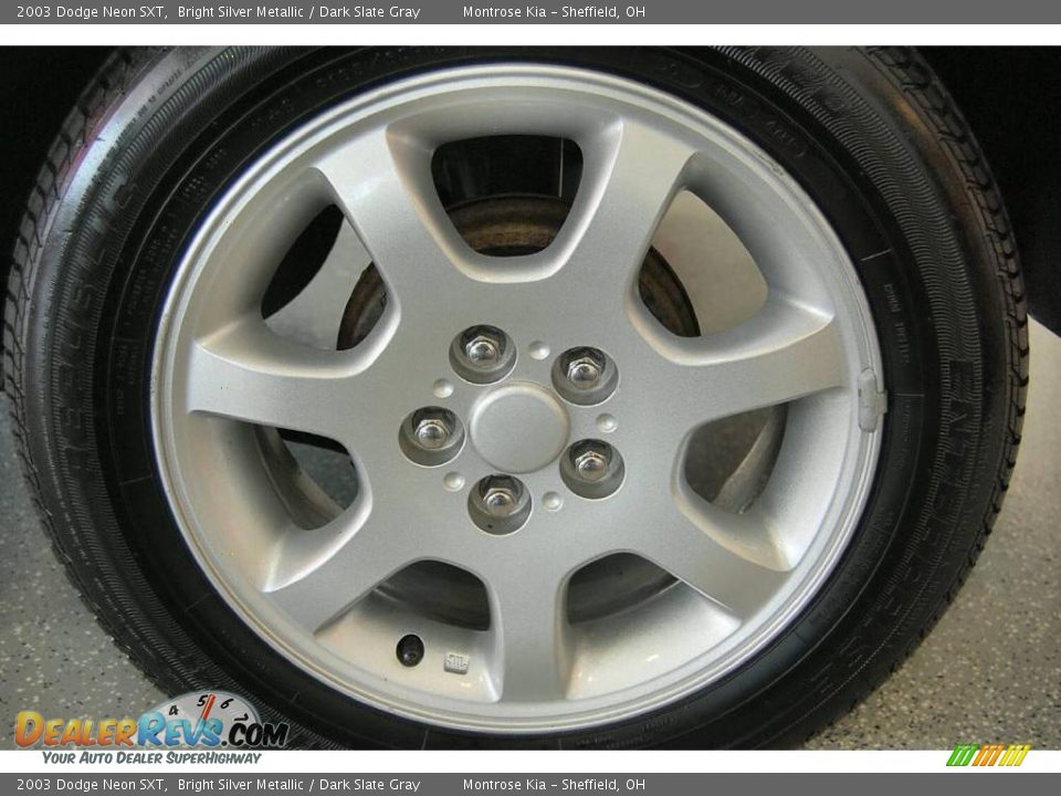 2003 Dodge Neon SXT Bright Silver Metallic / Dark Slate Gray Photo #24