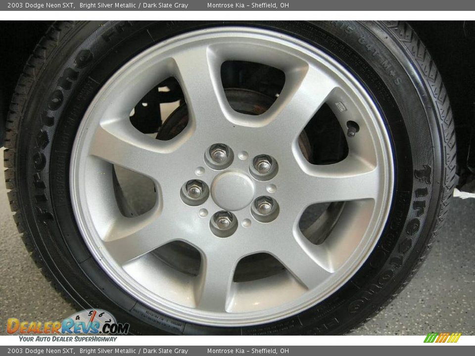 2003 Dodge Neon SXT Bright Silver Metallic / Dark Slate Gray Photo #25
