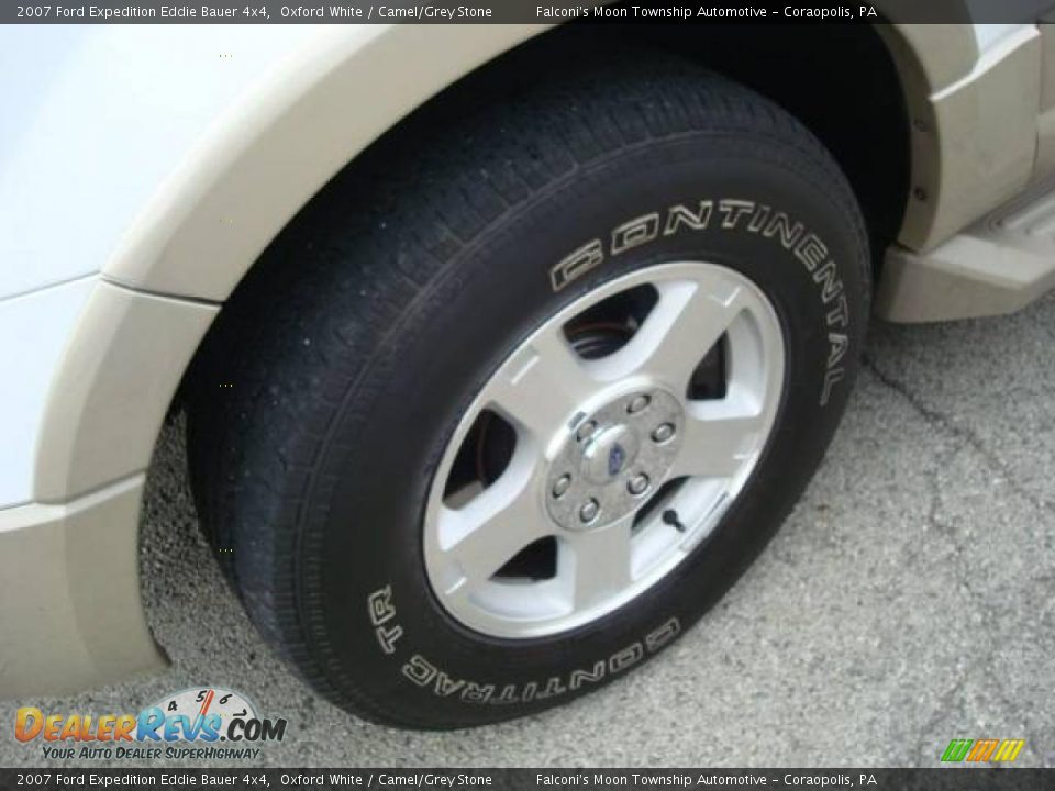 2007 Ford Expedition Eddie Bauer 4x4 Oxford White / Camel/Grey Stone Photo #7