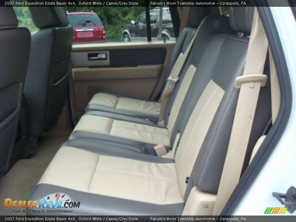 2007 Ford Expedition Eddie Bauer 4x4 Oxford White / Camel/Grey Stone Photo #9