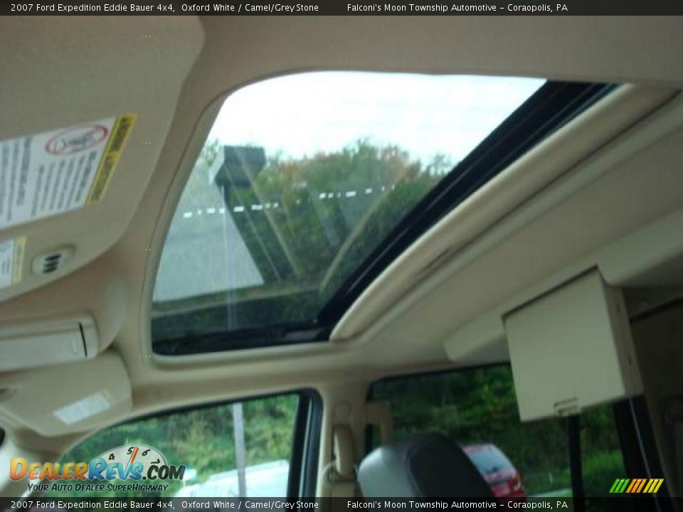 2007 Ford Expedition Eddie Bauer 4x4 Oxford White / Camel/Grey Stone Photo #12