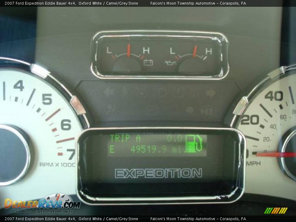 2007 Ford Expedition Eddie Bauer 4x4 Oxford White / Camel/Grey Stone Photo #15