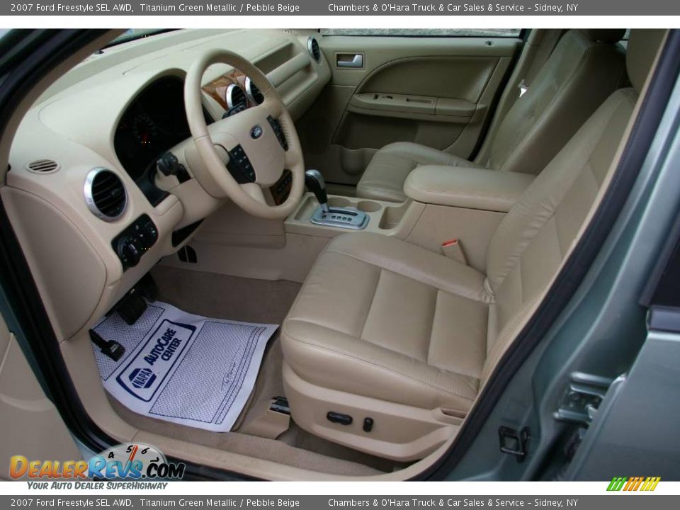 2007 Ford Freestyle SEL AWD Titanium Green Metallic / Pebble Beige Photo #3