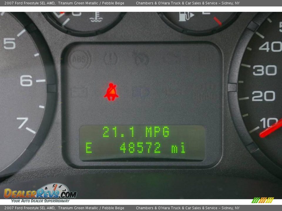 2007 Ford Freestyle SEL AWD Titanium Green Metallic / Pebble Beige Photo #5