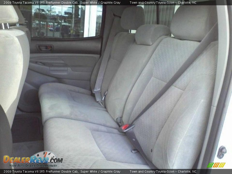 2009 Toyota Tacoma V6 SR5 PreRunner Double Cab Super White / Graphite Gray Photo #7