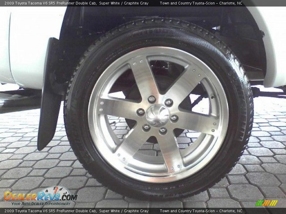 2009 Toyota Tacoma V6 SR5 PreRunner Double Cab Super White / Graphite Gray Photo #23