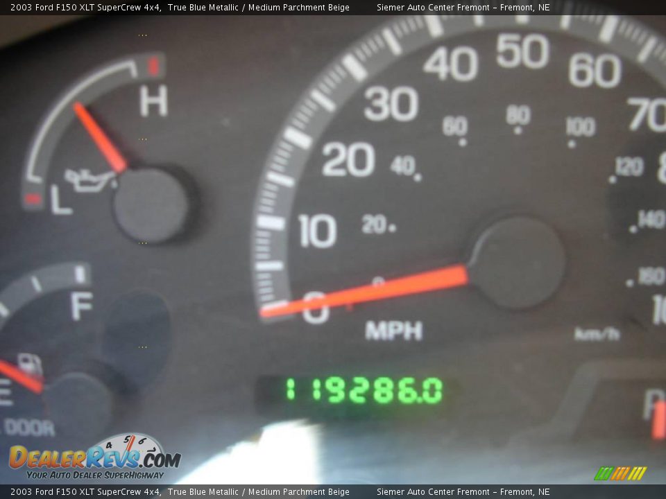 2003 Ford F150 XLT SuperCrew 4x4 True Blue Metallic / Medium Parchment Beige Photo #6