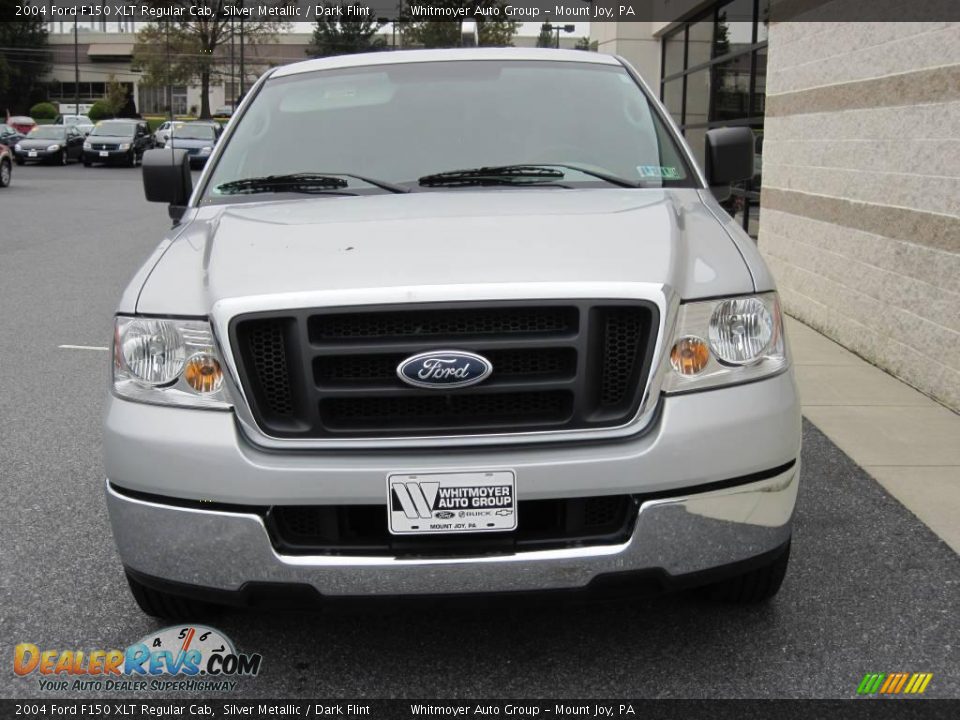 2004 Ford F150 XLT Regular Cab Silver Metallic / Dark Flint Photo #2