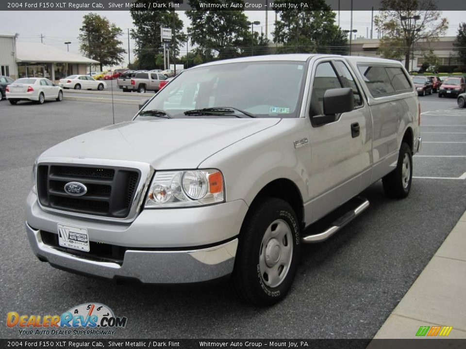2004 Ford F150 XLT Regular Cab Silver Metallic / Dark Flint Photo #3