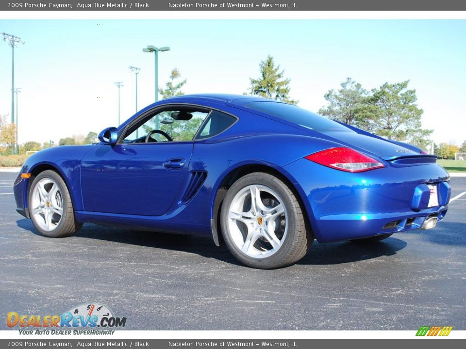 2009 Porsche Cayman Aqua Blue Metallic / Black Photo #5