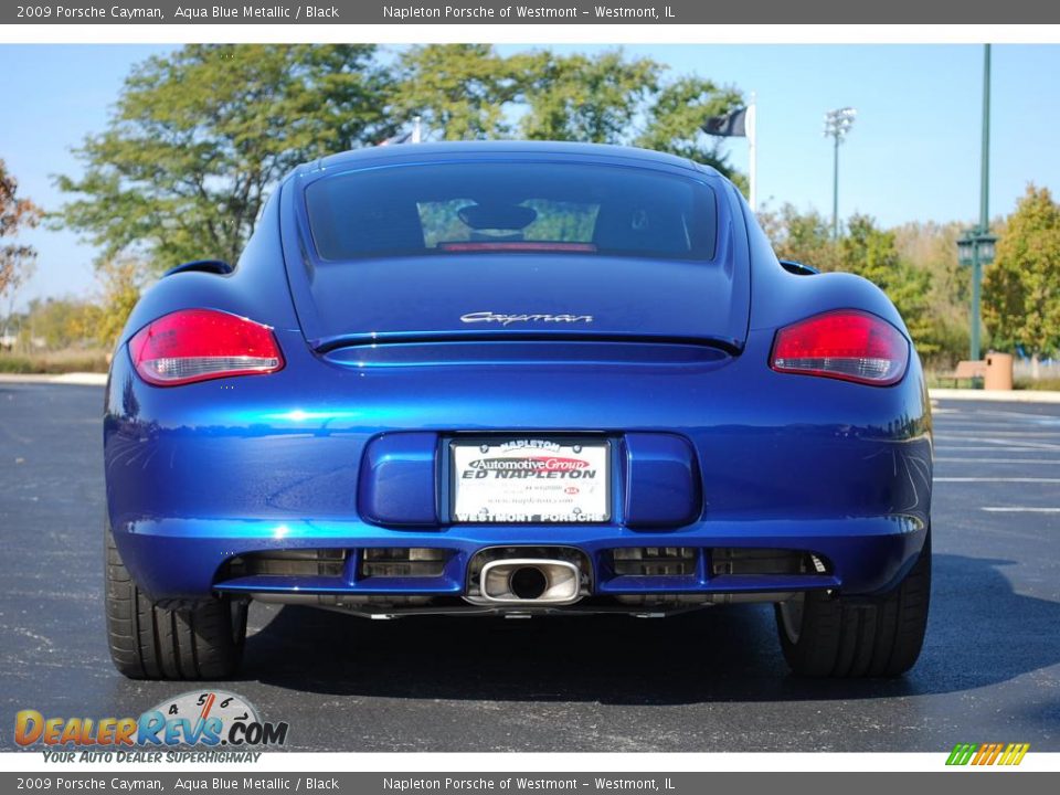 2009 Porsche Cayman Aqua Blue Metallic / Black Photo #6