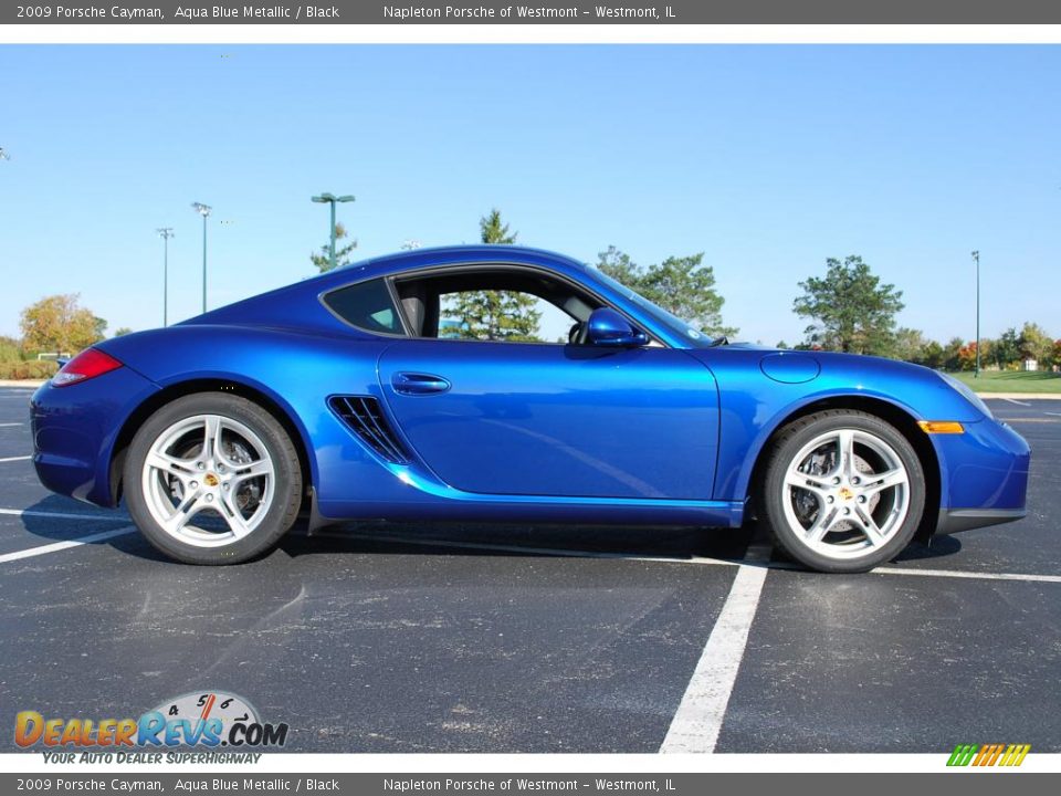 2009 Porsche Cayman Aqua Blue Metallic / Black Photo #7