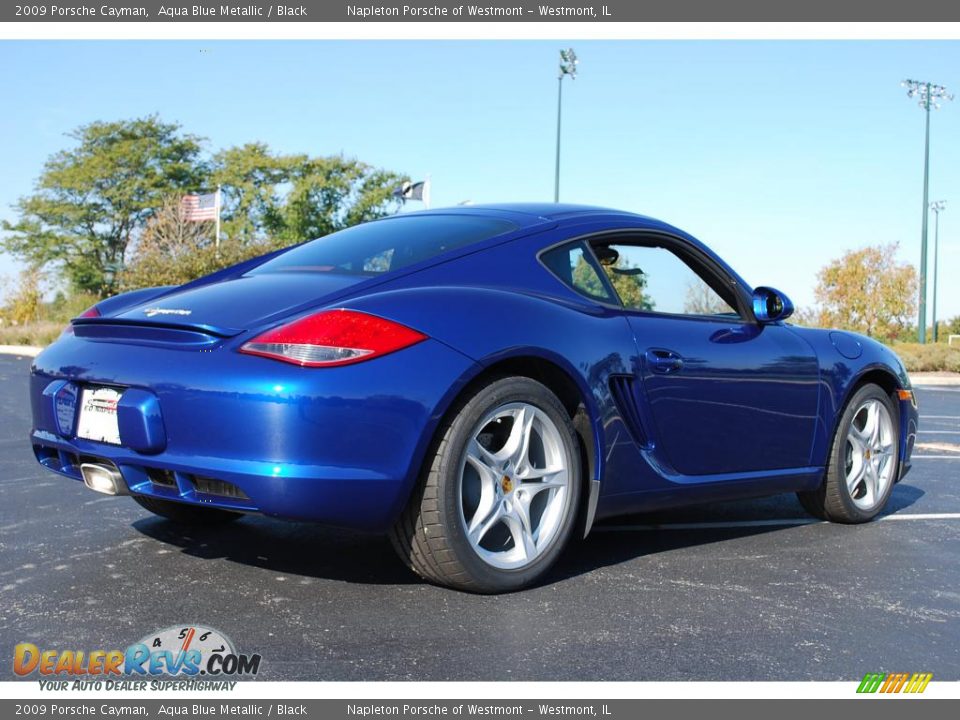 2009 Porsche Cayman Aqua Blue Metallic / Black Photo #8