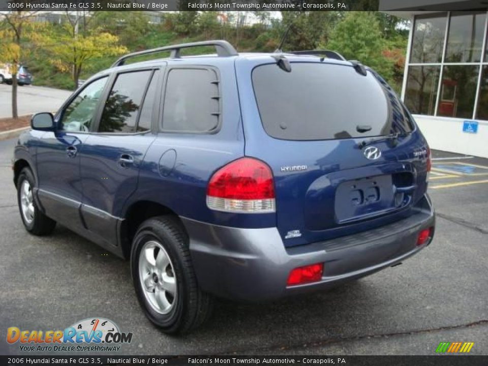 2006 Hyundai Santa Fe GLS 3.5 Nautical Blue / Beige Photo #2