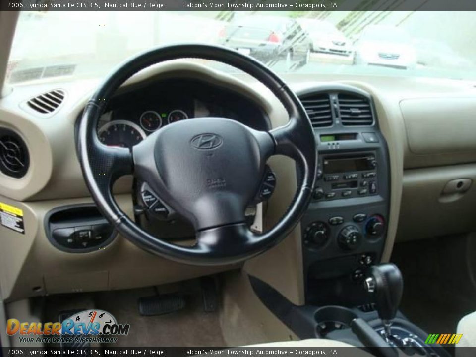 2006 Hyundai Santa Fe GLS 3.5 Nautical Blue / Beige Photo #10