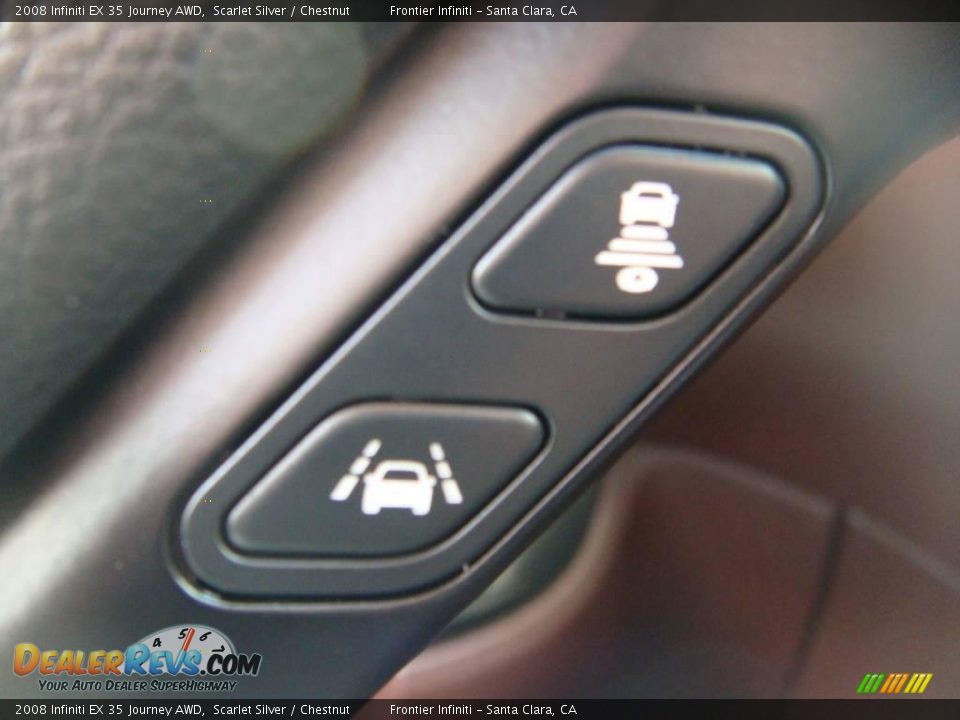 2008 Infiniti EX 35 Journey AWD Scarlet Silver / Chestnut Photo #10