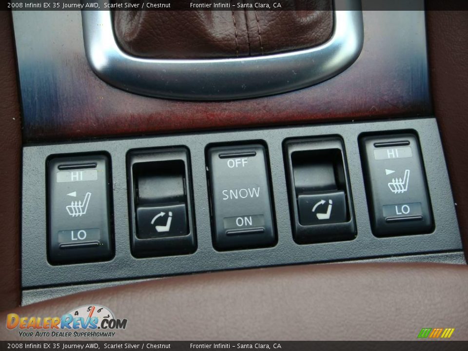 2008 Infiniti EX 35 Journey AWD Scarlet Silver / Chestnut Photo #14
