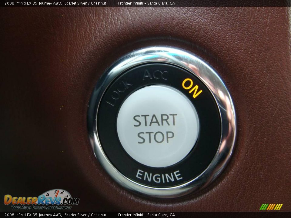 2008 Infiniti EX 35 Journey AWD Scarlet Silver / Chestnut Photo #15