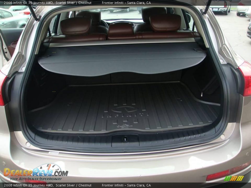 2008 Infiniti EX 35 Journey AWD Scarlet Silver / Chestnut Photo #20