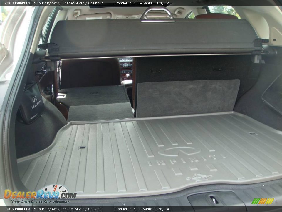 2008 Infiniti EX 35 Journey AWD Scarlet Silver / Chestnut Photo #21