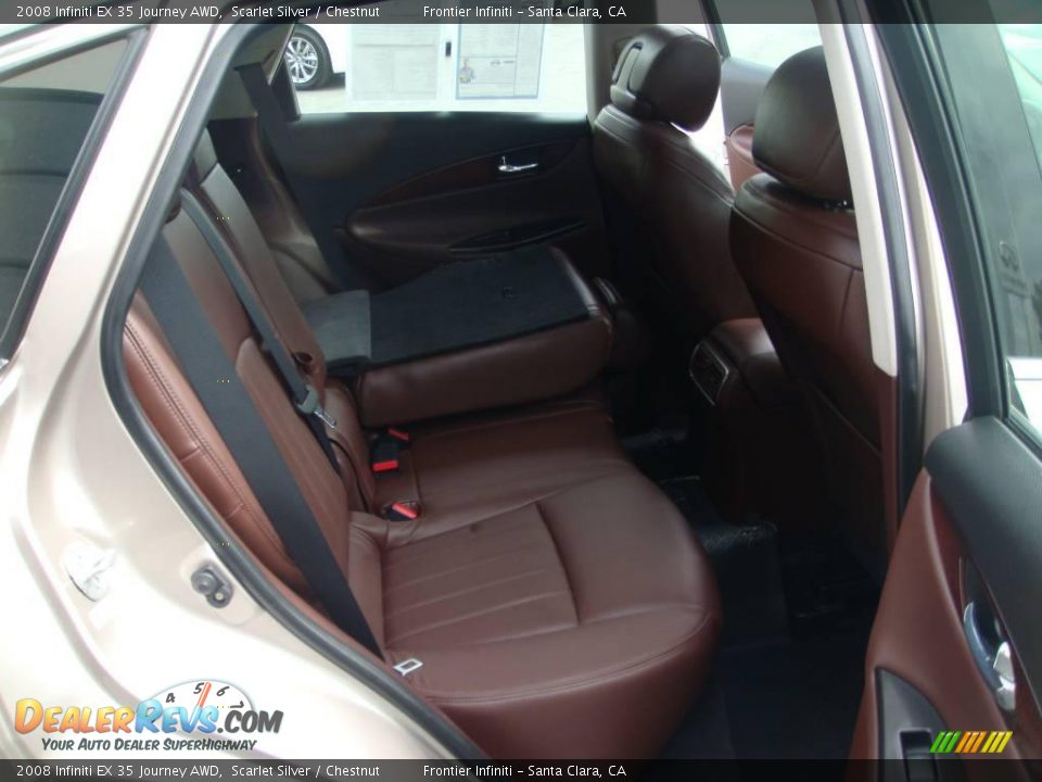 2008 Infiniti EX 35 Journey AWD Scarlet Silver / Chestnut Photo #22